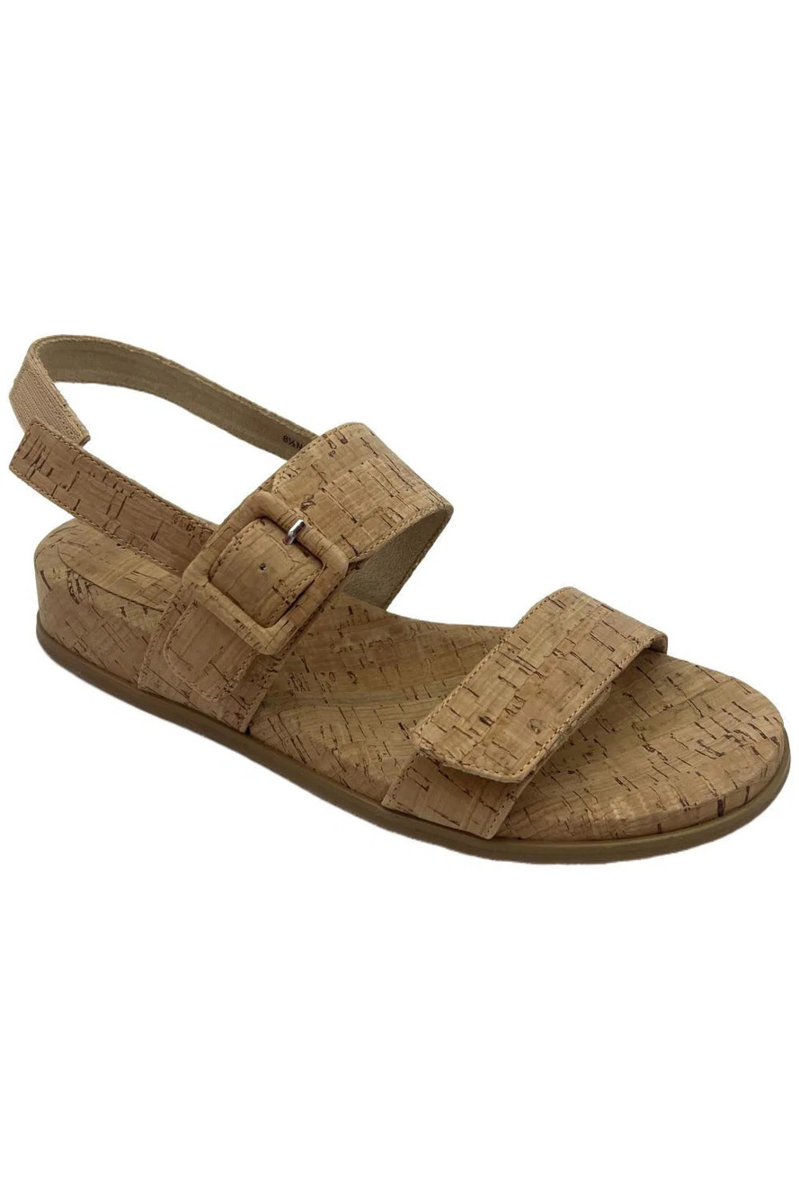 Vaneli Women's Nelly Cork Slingback Wedged Sandals Natural - Narrow
